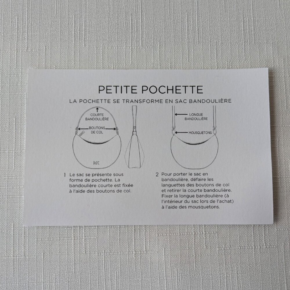 Michael Kors Kyla Small Signature Logo Convertible Pouchette in Mulberry NWT - Picture 7 of 11